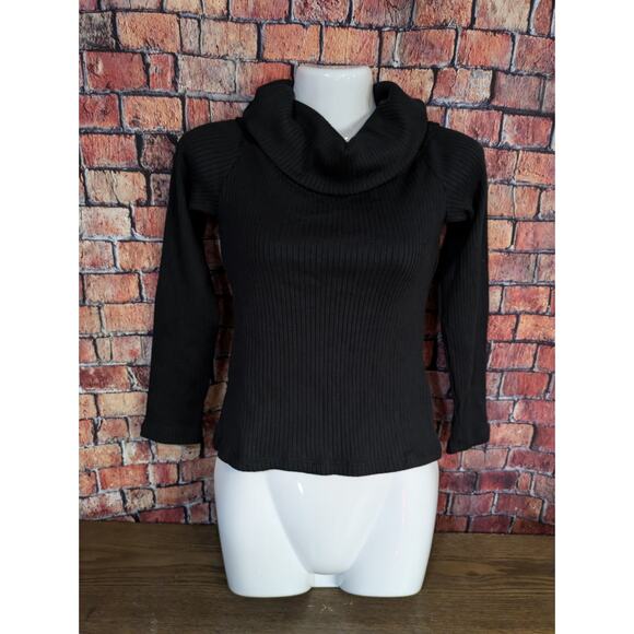 NWT Madewell Ribbed Black Turtleneck Size S - Picture 4 of 4